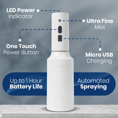 automatic indoor plant mister The Watering Vine Automatic Electric Spray Bottle for Misting Plants