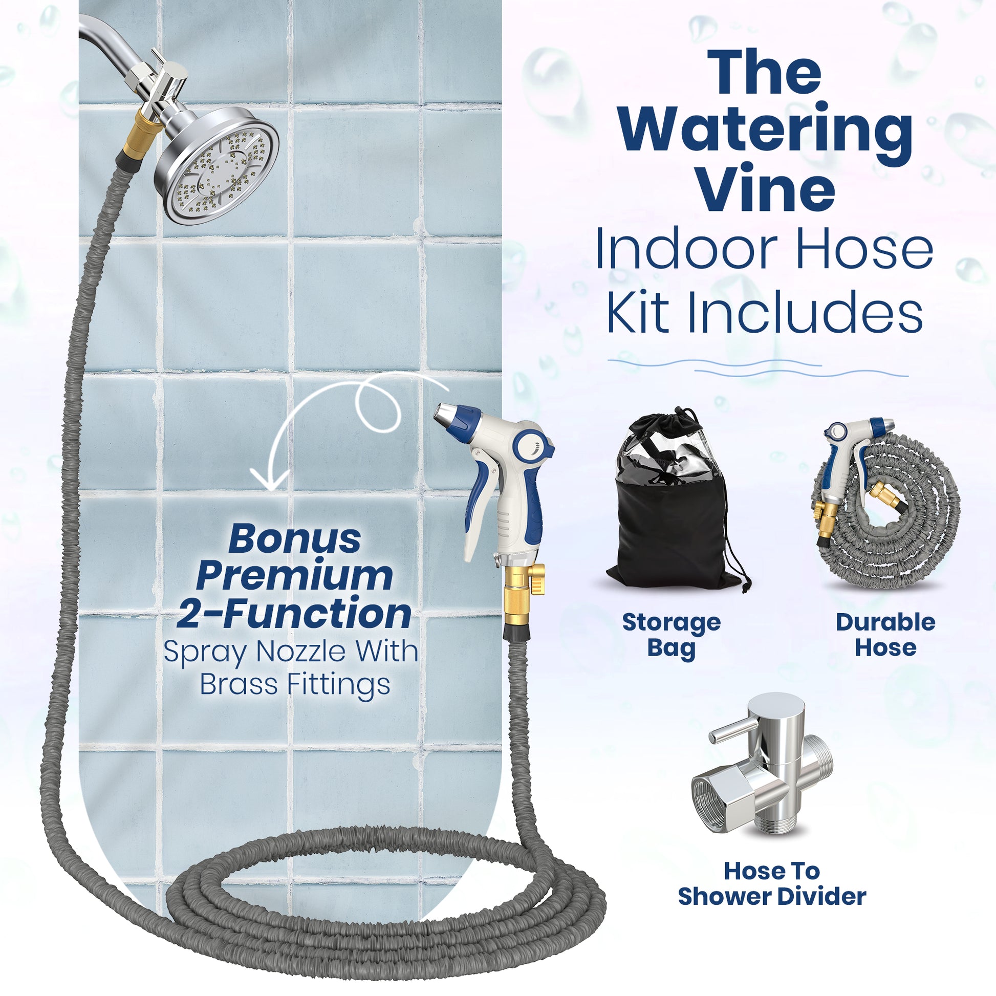 indoor garden hose with sprayer The Watering Vine® - Indoor Hose For Shower